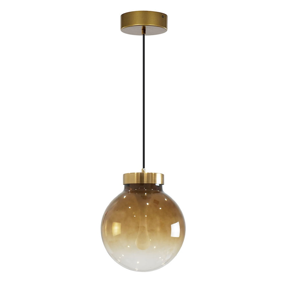 Fletcher 25cm Pendant Light - Amber YUE-GRN3645-250-BN