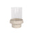 Beige Ceramic & Glass Candleholder ZTYG0018G3