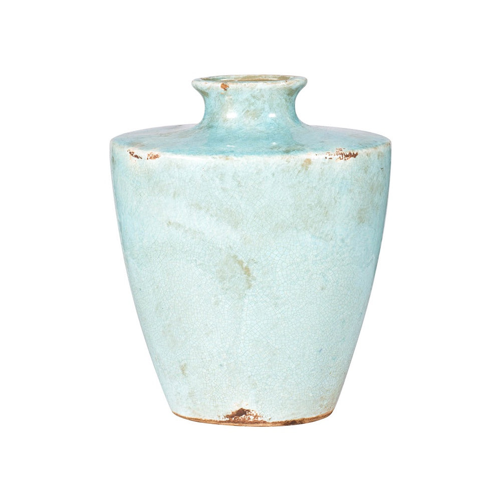 Terracotta Turquoise Vase 0186