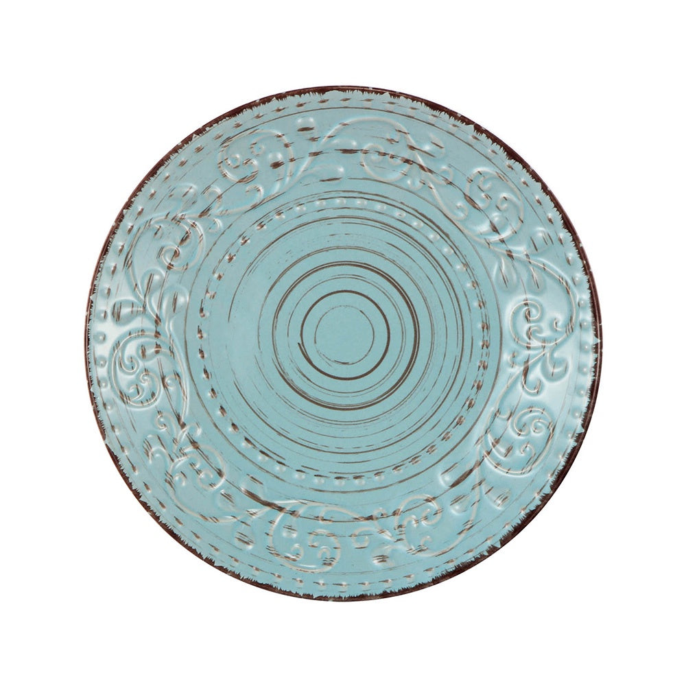 Rustic Fare Dinner Plate - Turquoise 0275-AQUA