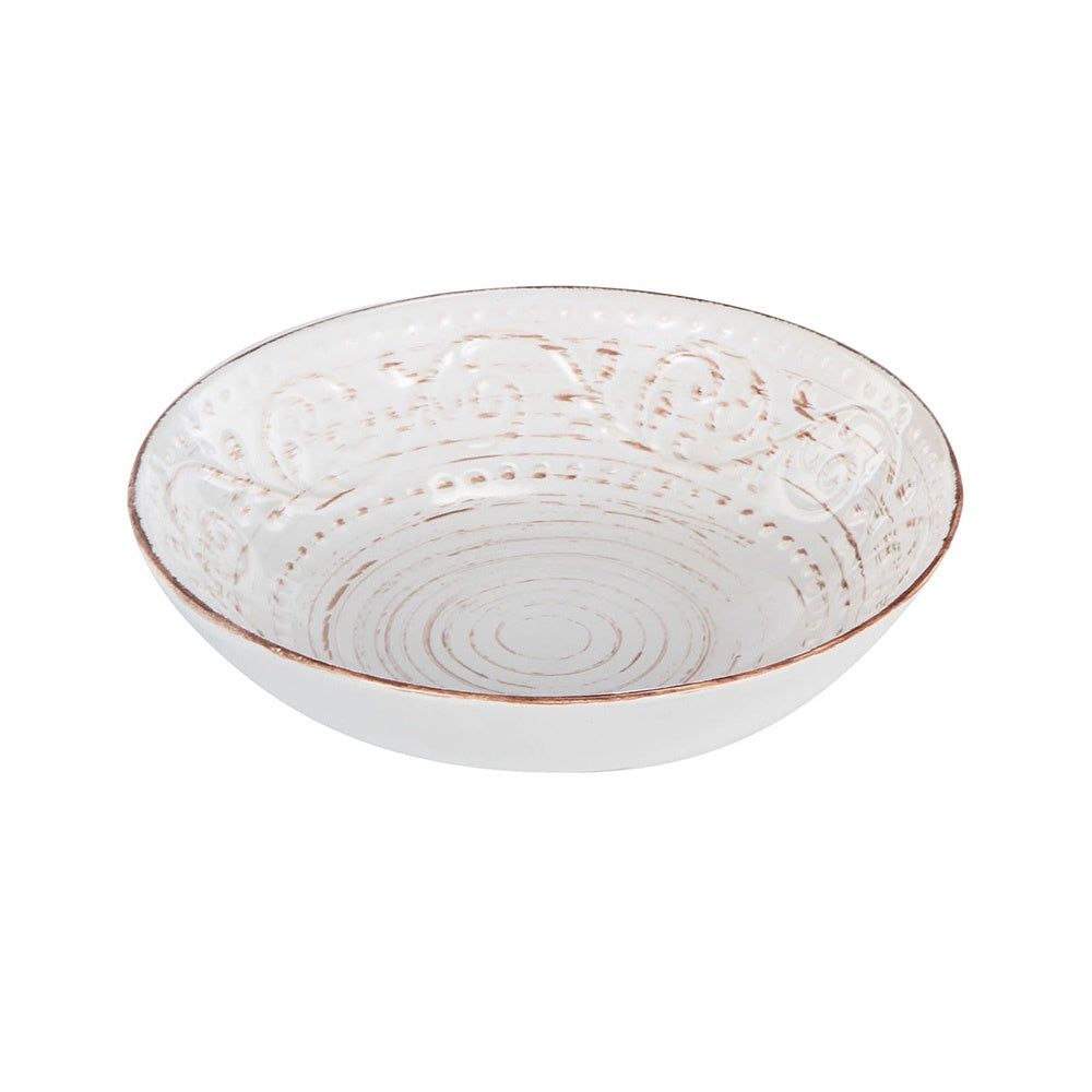 Rustic Fare Large Bowl - Ivory 0277-CREA
