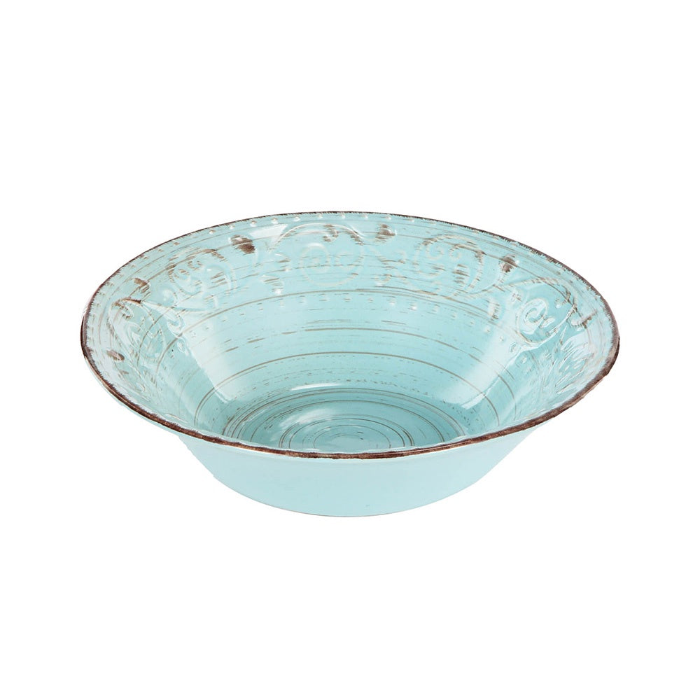 Rustic Fare Serving Bowl - Turquoise 0279-AQUA المطبخ وتناول الطعام