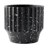 Black Splatter Concrete Planter - Large الغراس