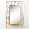 Rectangular Gold Metal Mirror 25013