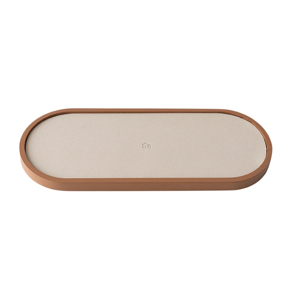 Oval Tray with Shagreen Finish 21AL007-OV