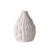 White Ceramic Textured Vase - Medium FA-D2080A