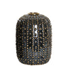 Black Ceramic Vase with Bronze Dots - Small FA-D1990B