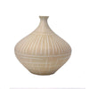 Beige Ceramic Vase - Small مزهرية