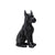 Black Resin Abstract Dog Sculpture - Small FC-SZ2132B