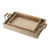Set of 2 Wooden Trays45864