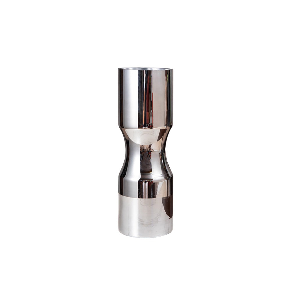 Chrome Glass Vase - Medium 0925S