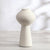 White Round Ceramic Vase with Texture Detail - Tall ZD-083