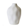 White Ceramic Textured Vase Large FA-D1959A