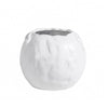 White Round Ceramic Vase - B OMS01017145W2