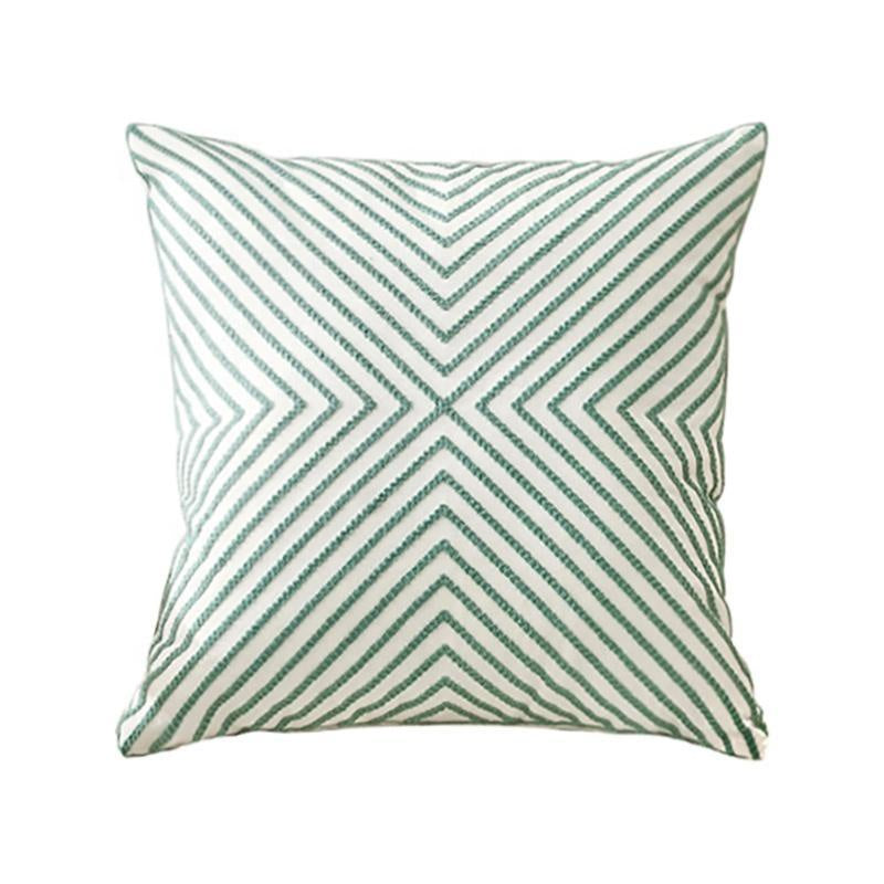Embroidered Geometric Pattern Cushion MND109