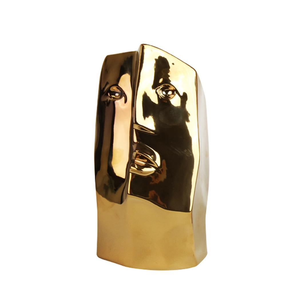 Gold Ceramic Abstract Sculpture - Medium FA-D1935B