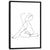 Black & White Minimalistic Figure DrawingIL111 جدار الفن