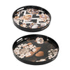 Set of 2 Resin Round Trays 48627-DS