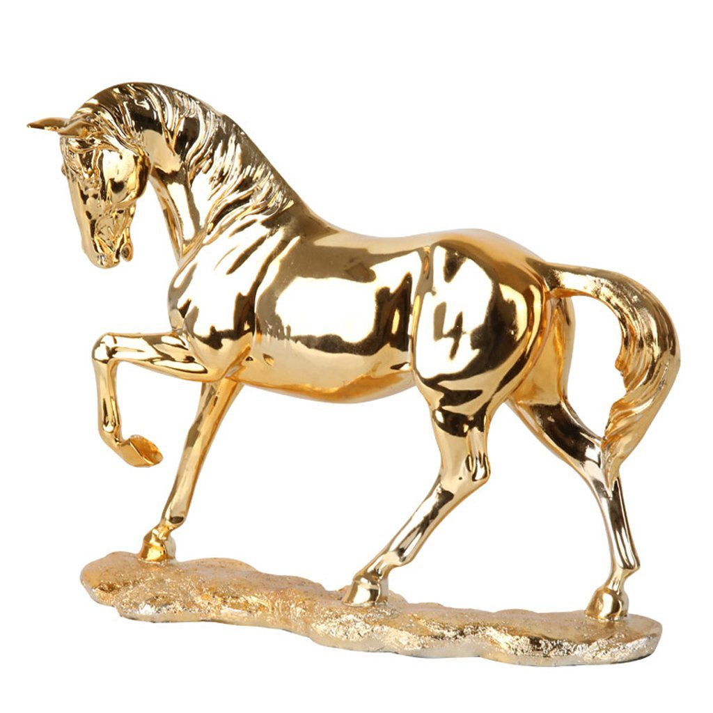 Gold Horse Sculpture FL-J2118-1
