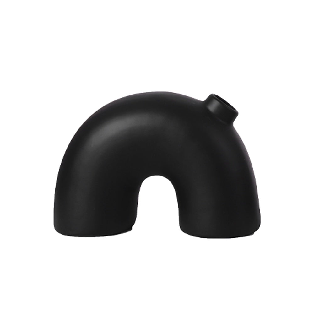 Black Resin Arch Bud Vase 9000-49B