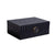 Black Leather & Brass Decroative Box Large FB-PG2015A