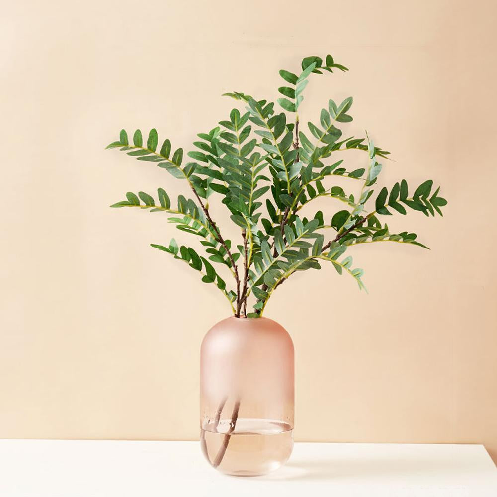 Faux Green Stems in Glass Vase SHZHCE9640-B12