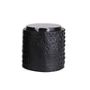 Black Ceramic Jar with Marble Lid - Small
