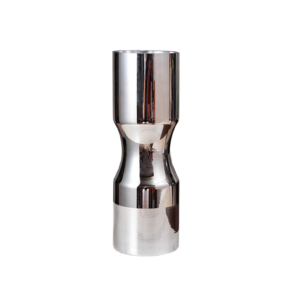 Chrome Glass Vase - Large 1033S