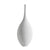 White Ceramic Textured Vase with Long Neck ZD-097