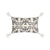 Black & White Woven Tribal Cushion with Ivory Tassels MND243