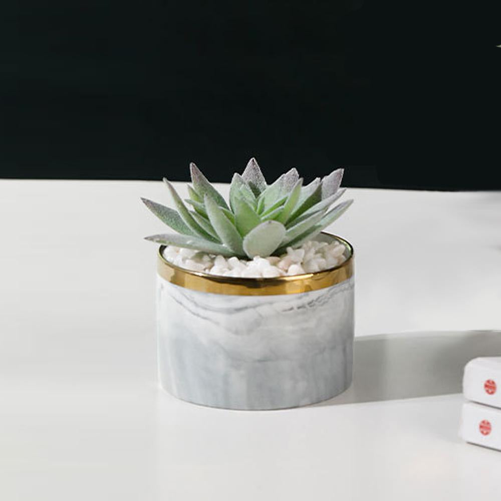 Faux Mini Succulent in Ceramic Planter HL20190632