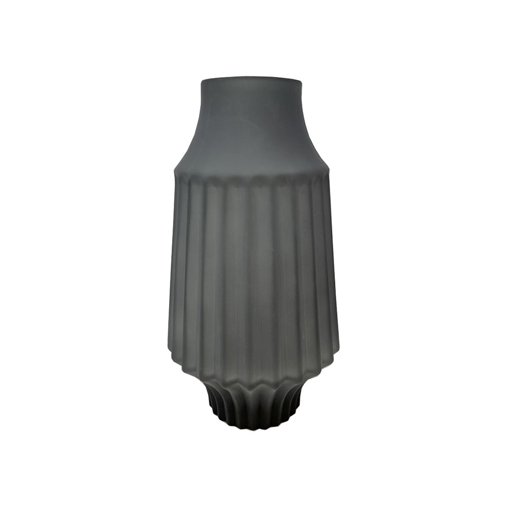 Grey Frosted Glass Vase - Large 1529GR