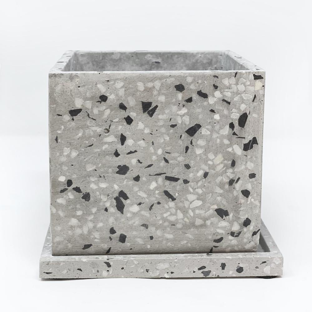 Terrazzo Mini Planter - Grey ZD-011