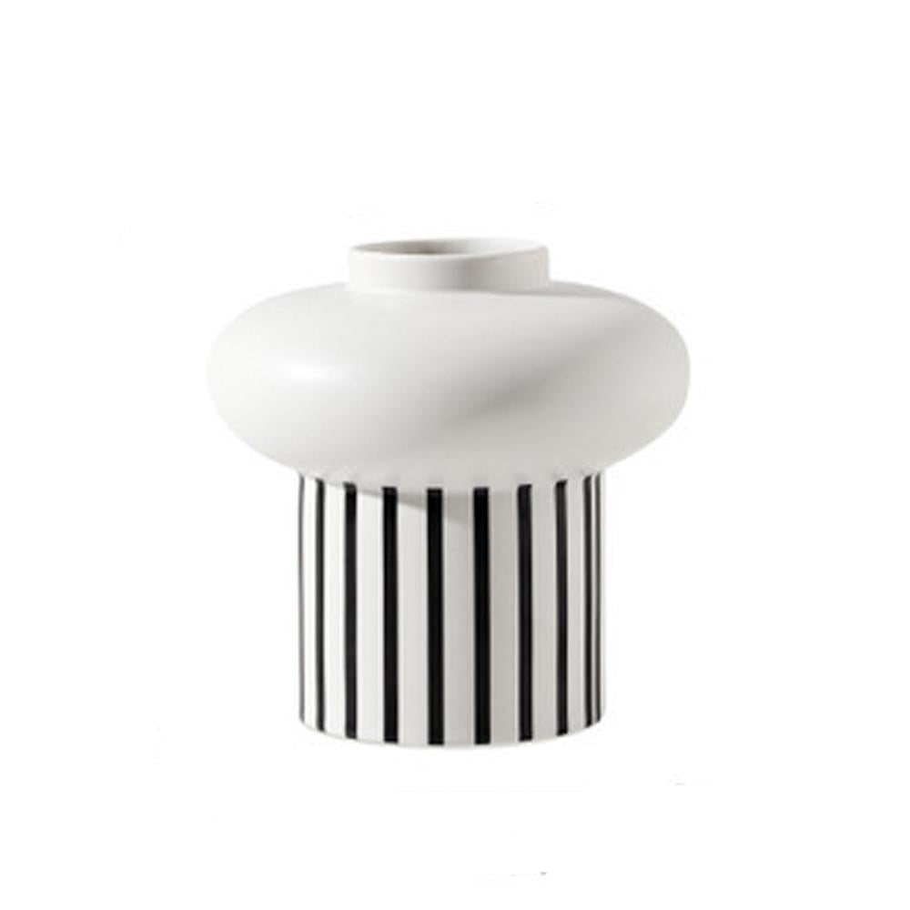 Black & White Ceramic Vase ZD-045