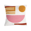 Abstract Geometry Embroidered CushionBQ000628-E وسادة