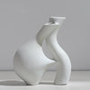 White Textured Ceramic Bud VaseLT604-G مزهرية