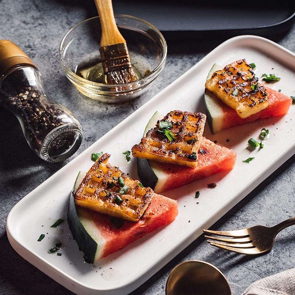 White Ceramic Rectangular Platter HCYC-7