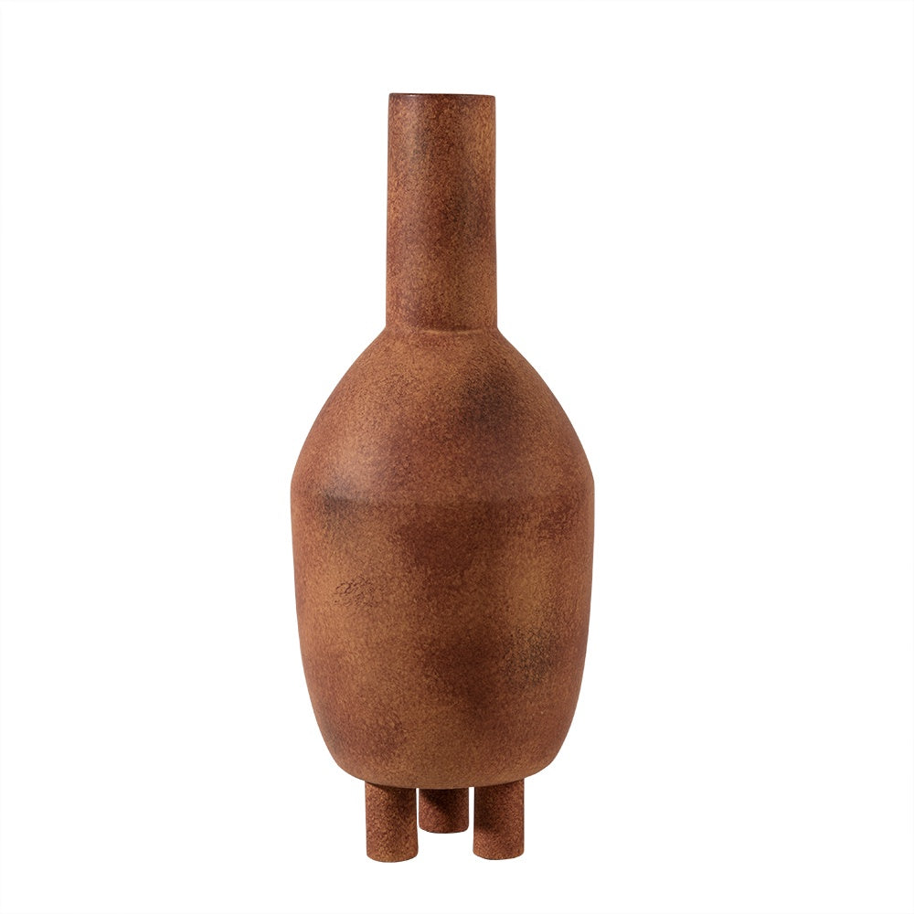 Copper Ceramic Vase with Feet - Tall ML01404625R1