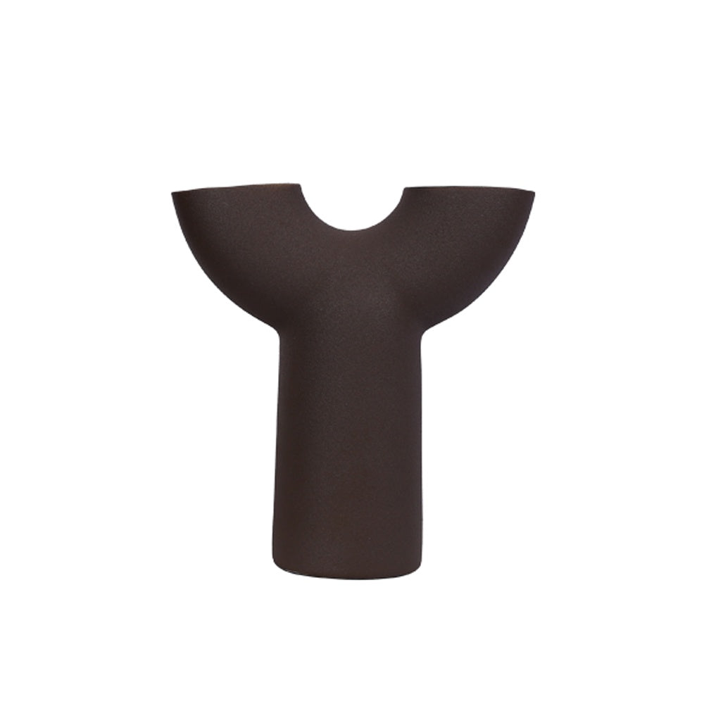 Black Resin Vase  9000-66