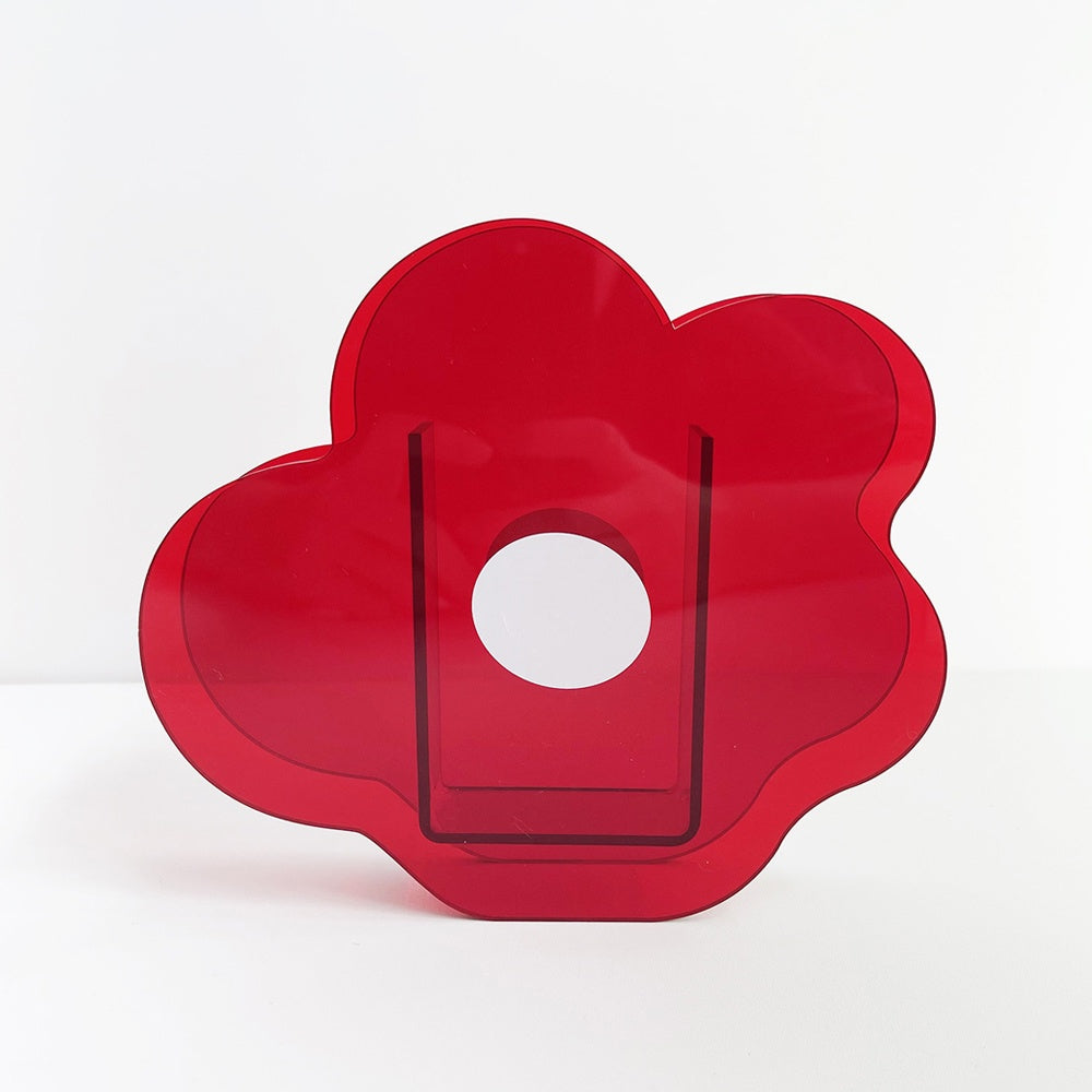 Red Acrylic Flower Shaped Vase SHCE1632004