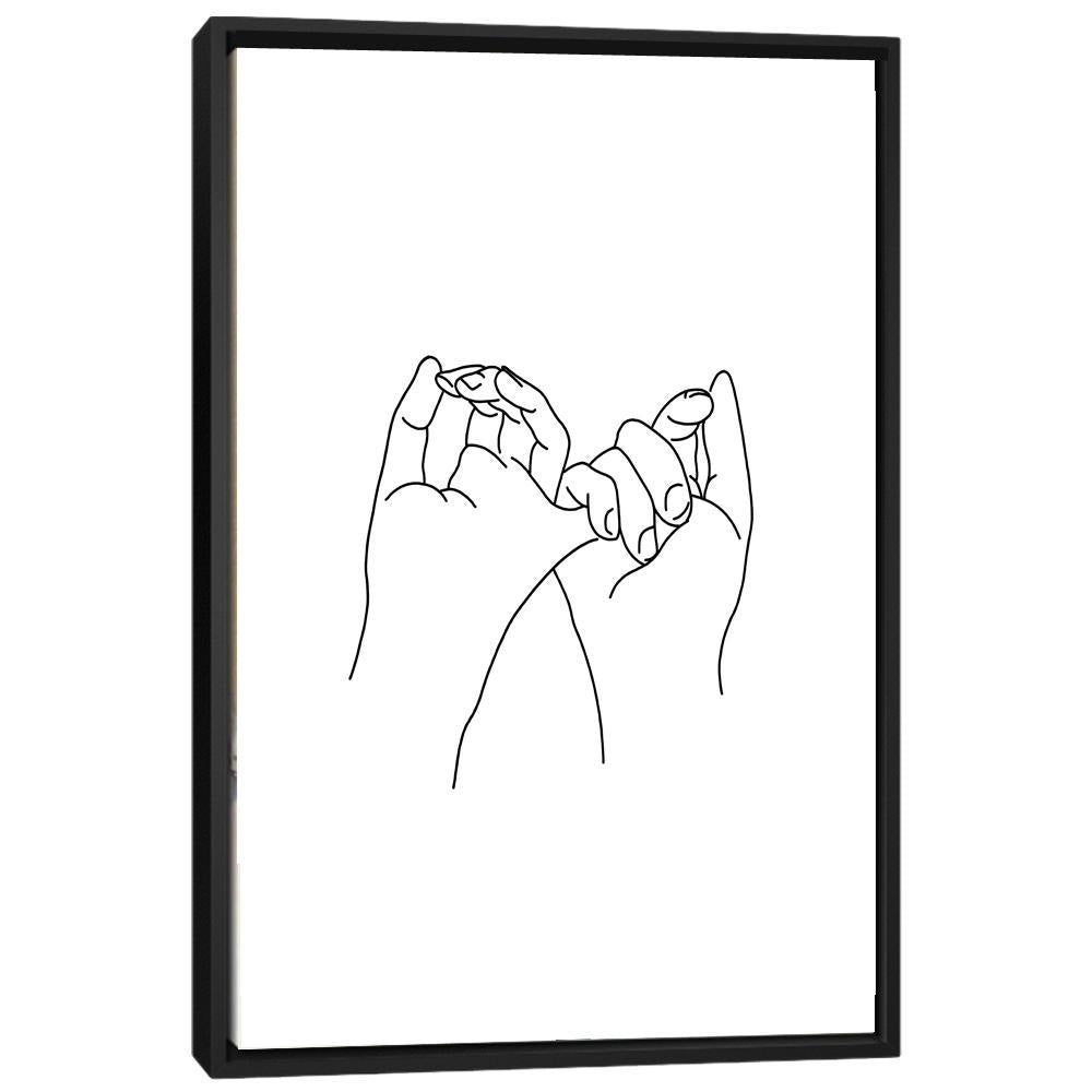 Black & White Minimalistic Figure Drawing IL035 - On Sale
