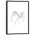 Black & White Minimalistic Figure DrawingIL035 جدار الفن