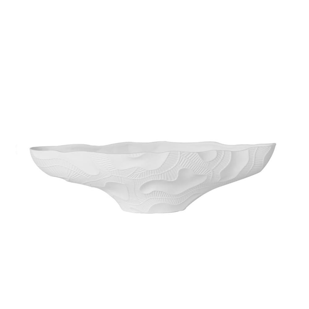 White Ceramic Deep Plate CY3825W2