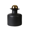 Black Ceramic Bottle with Gold Top - Wide FA-D2056C