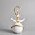 White & Gold Resin Yoga Figurine - C SHBA1212008