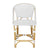 Zane Bar Stool - White/Natural TB-1001