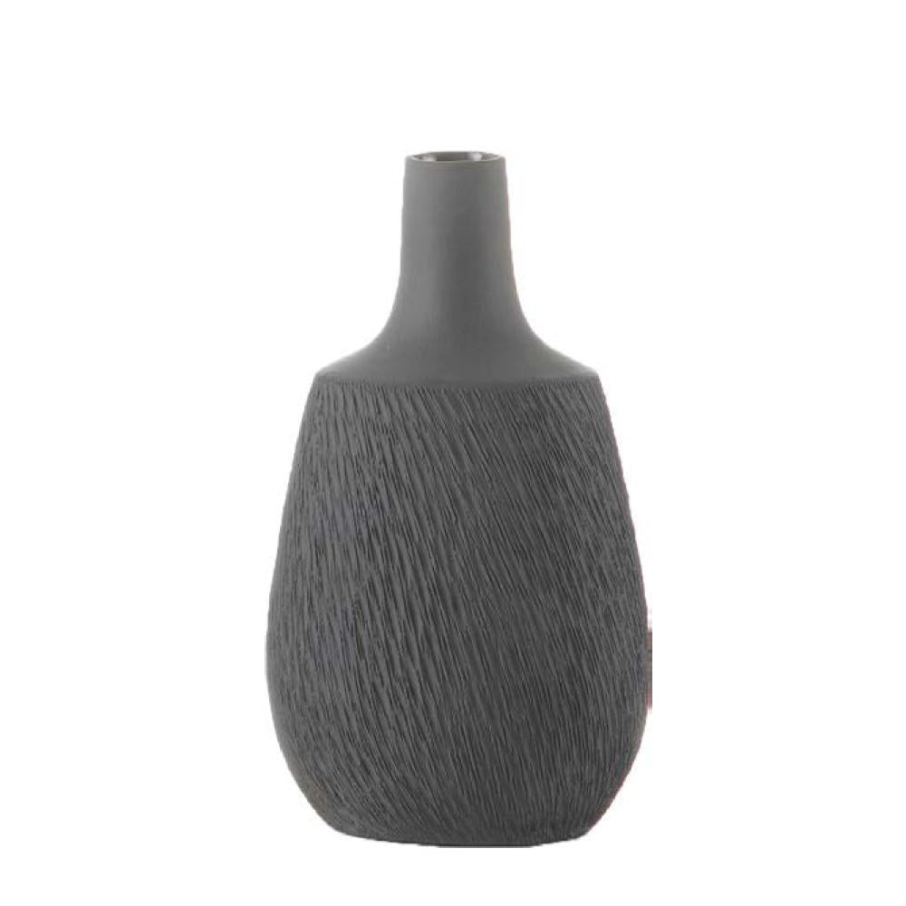 Grey Textured Ceramic Vase HPST0010C2
