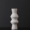 White Textured Ceramic Vase276 مزهرية