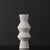 White Textured Ceramic Vase 276