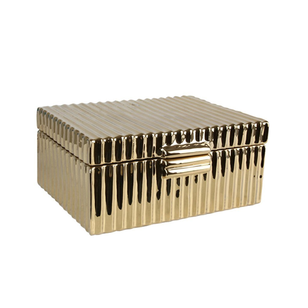 Gold Ceramic Box - Medium FL-D436B